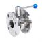 Square /Round Flange adaptors Type Threaded Butterfly Valve