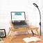 Bamboo Laptop Desk Board With Desk Drawer New Design Adjustable Bamboo Laptop Holder Desk