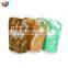 Custom reusable gold printing packaging aluminum foil coffee fruit laundry detergent stand up portable spout pouch