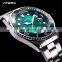 SINOBI Custom Logo Mens Stainless Steel Band Watches Luminous Dial Calendar Wristwatch Men Classic Men Watch Montre Homme