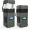 9 in 1 multifunction Led Solar Lantern Portable Hand Crank Radio with bluetooth speaker, power bank, SOS, Solar panel and Retractable Lamping