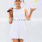 Women Golf Sports Wear One-piece Skirt Dress Yoga Fitness Breathable Tennis Pocket Shorts Two Piece Tennis Set