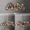 Modern Crystal Molecular Chandelier ceiling Lighting Fixture for Living Room Bedroom Dining Room kitchen island Foyer Lobby