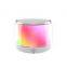 Reproductor de música con luz LED, altavoz portátil, altavoz Bluetooth inalámbrico con FM