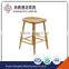 Factory cheap moden cool wood counter height upholstered backless barstools