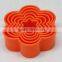 DIFFERENT SHAPE 6PCS SET PLASTIC BISCUIT MOLD WITH BOX, TREE FLOWER STAR HEART ROUND SHAPE