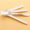 Disposable wooden spoons with colorful dots Eco-friendly wooden tableware for party