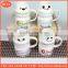 milka mug kid friendly white ceramic cup honey milk mug with lid