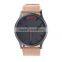 Genuine leather blank style cheap custom logo watches