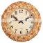 Eco-friendly Home Decor Large Rattan Design Polyresin Custom Wall Clock