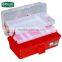 LAOA 14.5 red color Inch transparent plastic tool box with drawer