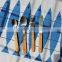 1PCS 64x45cm Modern Mediterranean Blue Fish Print Linen Cotton Table Placemat Napkin Bar Coffee Tea Towel Photo Prop