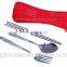 Stainless Travel flatware with spoon fork and chopsticks sets