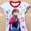 Kids Baby Girls Cotton Princess Cartoon Frozen Queen Elsa Snowman T-Shirts Tops elsa dress cosplay costume in frozen