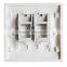 Factory Price Network Dual Port RJ45 Faceplate 86 Type Wall Plate