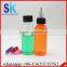 60ml 120ml transparent pet bottle with twist flip top cap