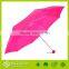 Pink folding umbrella with case