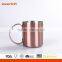 400 ml Gold Stainless Steel Single Wall Moscow Mule Mugs Beer Cup With Handle