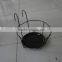 black metal flower pot rack