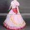 Womens Sexy Pink Princess Peach Toadstool Halloween Fancy Costume