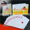 High end poker poker cards plastic with custom logo