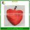 Custom Reusable Grocery Red Heart Shaped Polyester Foldable Shopping Bag