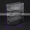 Tall clear acrylic compartment jewelry box and storage case with 4 drawer and door