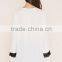 New Fashion Tassel-Trimmed Ladies White Long Sleeve See Through Blouse