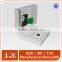 Foam insert sliding smart mobile phone white luxury box packaging design