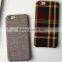 lint material lint phone case lint leather case for iphone 6/6plus
