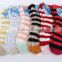 socks stripe microfiber socks women socks winter socks bed slipper socks