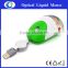 extendable usb cable wired liquid pc mouse personalized gift