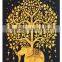 Indian Twin White Elephant Tapestry Blue- White Tree Elephant Wall Hanging Beach Sheet Etchnic Decor Art Good Luck Elephant