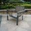 plastic wood garden sofa set, patio wood sofa furniture water proof and UV resistant