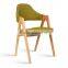 Retro Antique Metal with PU leather Cushion Accent Chair