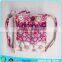 Children Playing Outdoor Cotton Towel Printed Bag With Flower Design