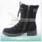 Black Suede Leather Material Boots Ladies Fashion Shoes,Women Shoes