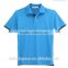 Wholesale fashion mens pique pk poo t-shirt with flat knit engineering stripes collar and cuffs