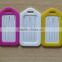 concise style colorful pure color rubber engraved luggage tags