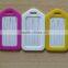 multicolor printing custom words rubber vinyl luggage tags