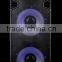 Big power Dual 15 inch plastic active speaker with bluetooth and color light