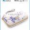 Purse Wallet Design Zipper Case for iPhone 6S with Shoulder Chain Strap
