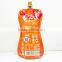 Stand Up Spout Pouch For Ketchup