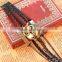 2014 Fashion Owl Love Dream Letters Charm Handmade Braided Leather Bracelet/european style wrapped waxed cord bangles