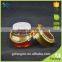 120ml amber PET plastic jar with golden cap