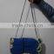 Africa Fabric Design Handbag for Women With pu Leather