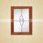 Red Oak Frame Glass Kitchen Cupboard Door Panels