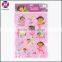 Promotional wholesale custom cartoon character puffy sticker