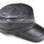 New Fashion Men's 100% Real Leather Hat / Officers cap / Flat Beret/ Golf Hats