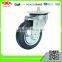 80mm Roller bearing rubber caster wheel for light industry